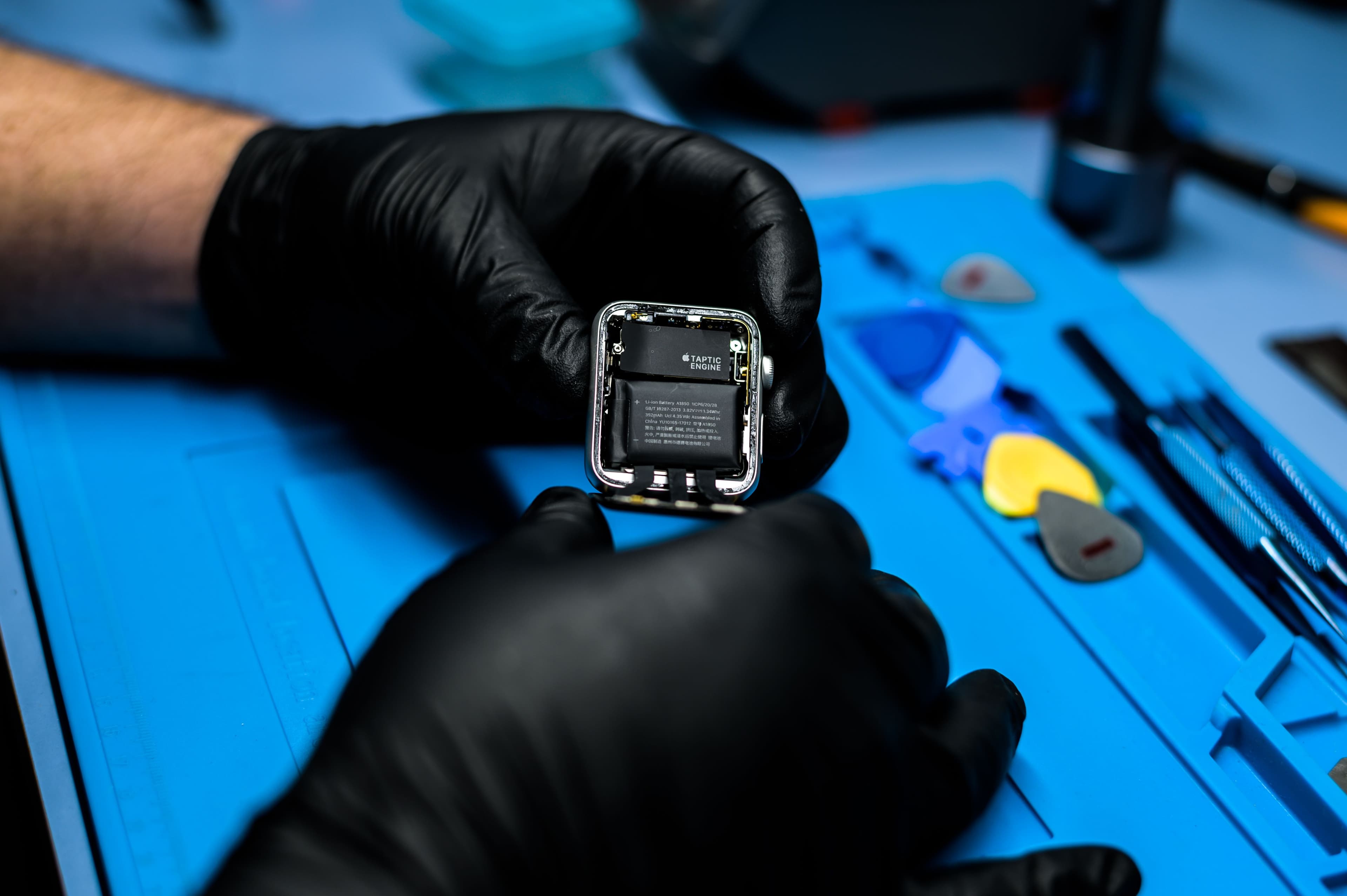 Electronics repair close-up